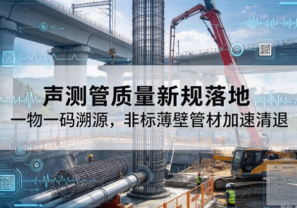 汤旺声测管质量新规落地，一物一码溯源，非标薄壁管材加速清退